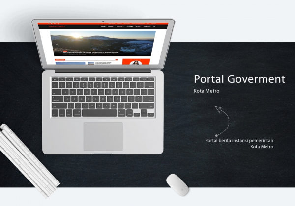 Frontend Poral Berita Pemerintah Metro,CV.MALILI TEKNO KOMPUTER